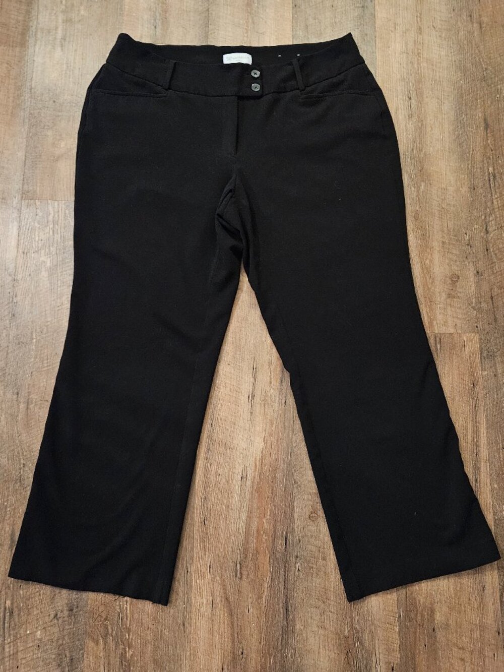 Rafaella Curvy Black Dress Pants Women's Size 18W Career Work Trousers